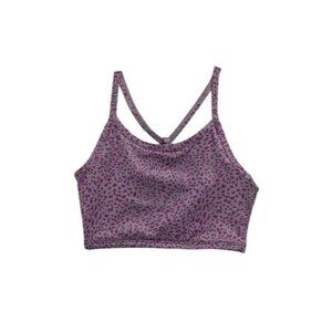 Z By Zella "Strappy" Daily Print Sports Bra BNWOT Girls Grey